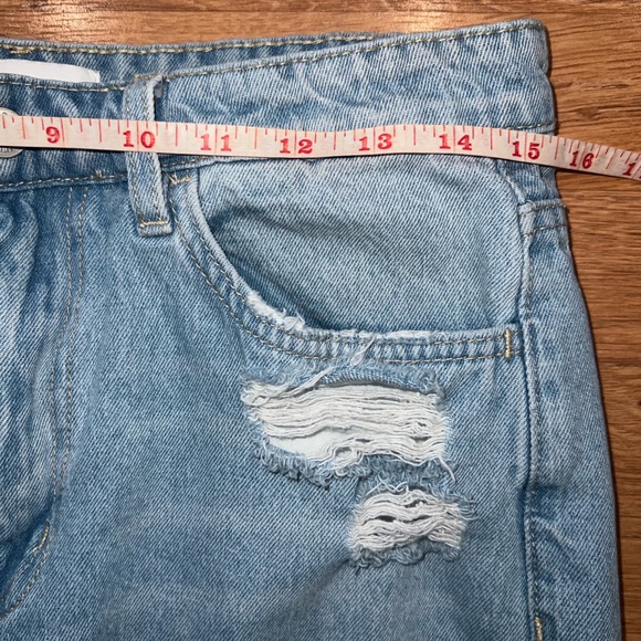 Flying Monkey Light Blue Distressed Flare Jeans - Picture 4 of 7